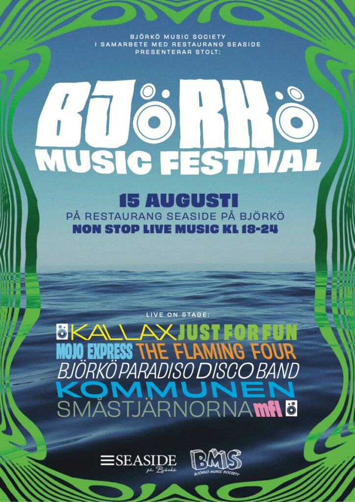 Poster för Björkö Music Festival.